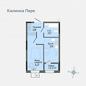 Калинка Парк, дом №4 Квартира 25